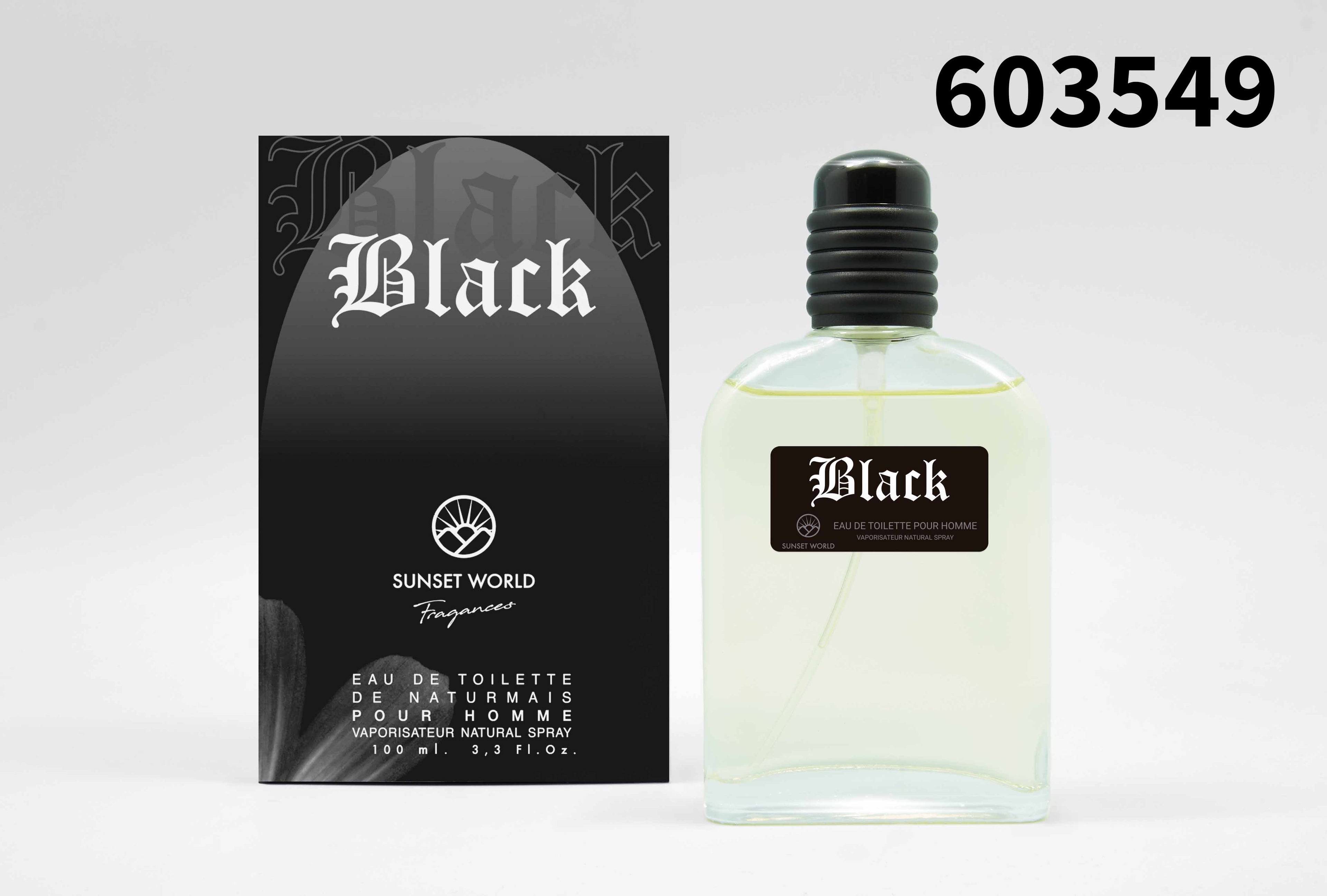 Perfume Sunset World Black de 100ml