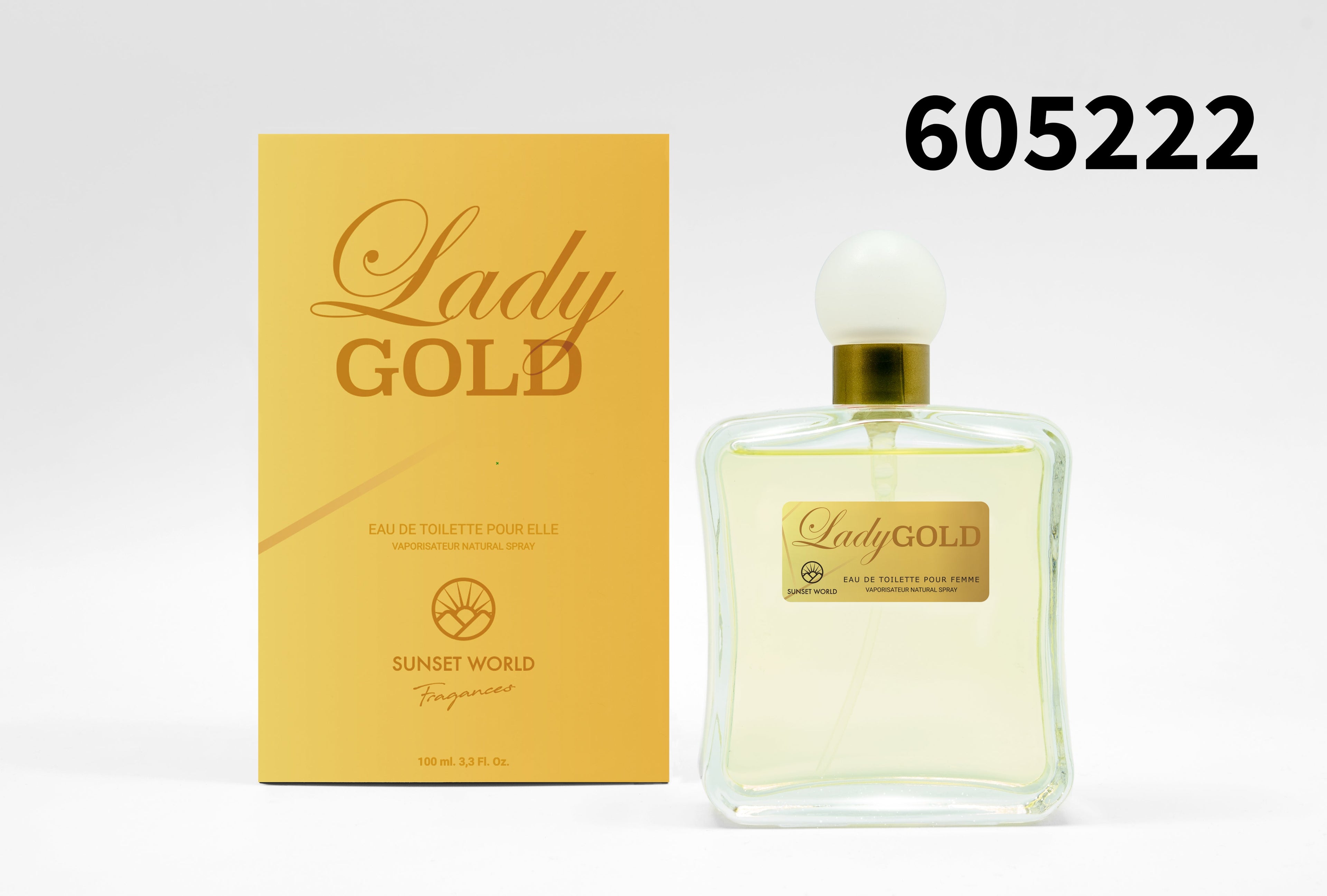 Perfume Sunset World Lady Gold de 100ml