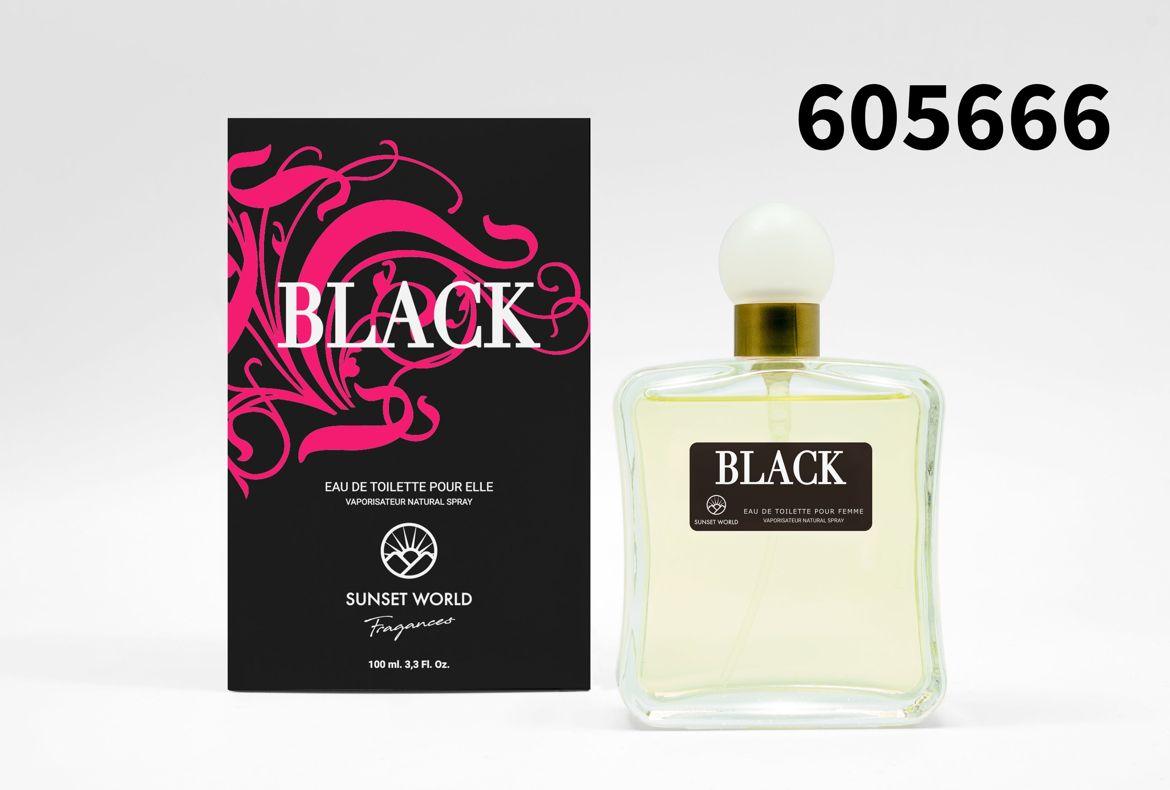 Perfume Sunset World Black de 100ml