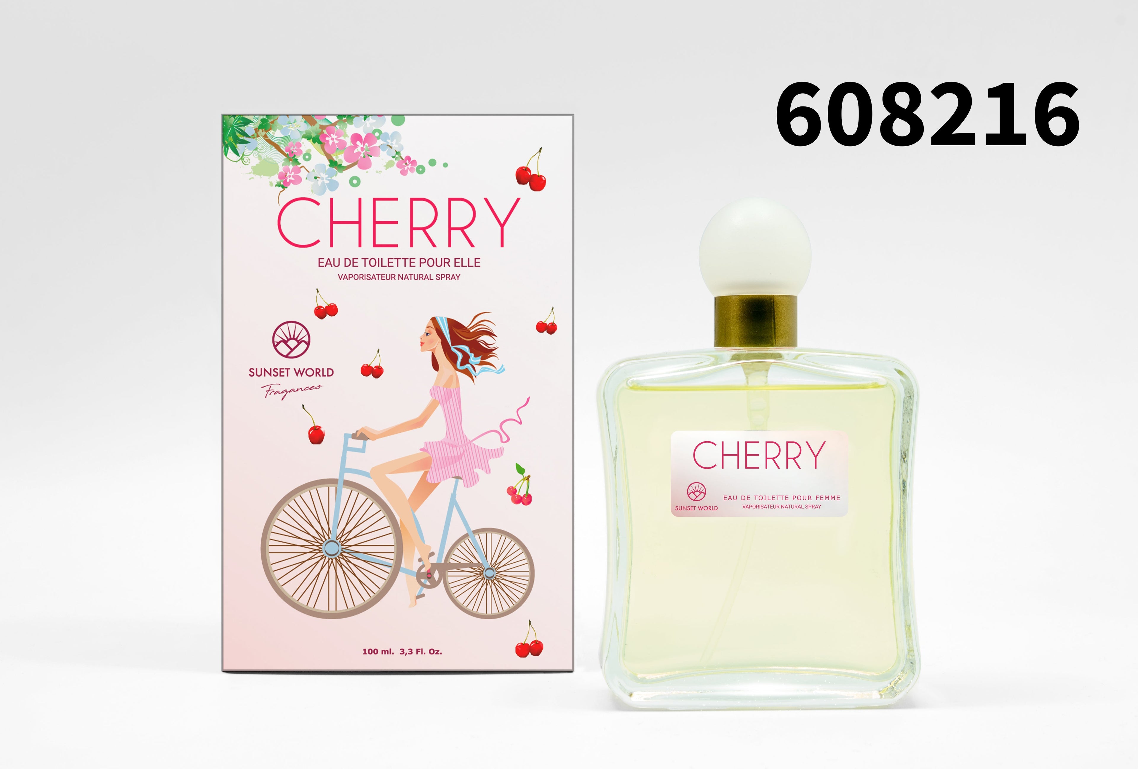 Perfume Sunset World Cherry de 100ml