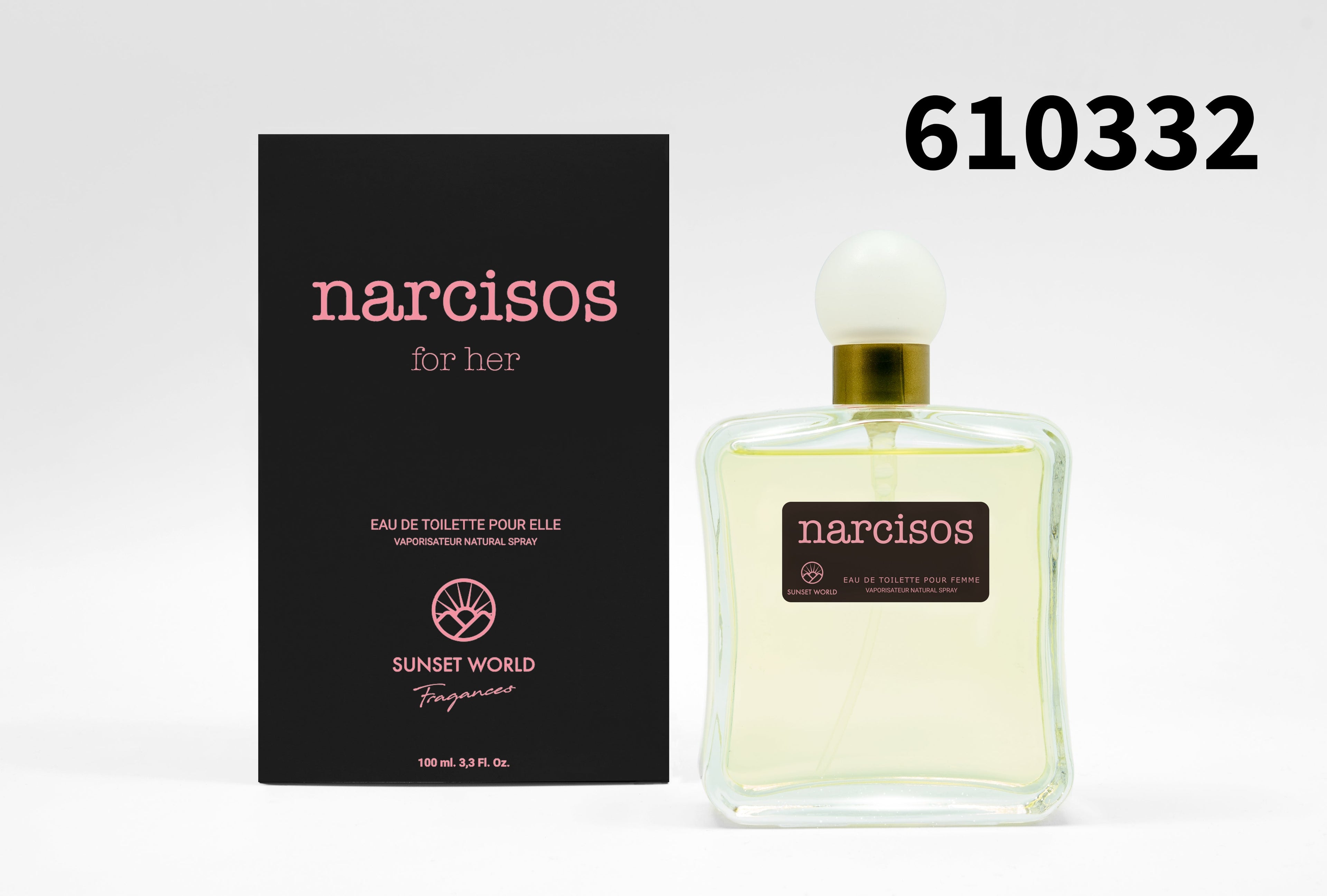 Perfume Sunset World Narcisos de 100ml