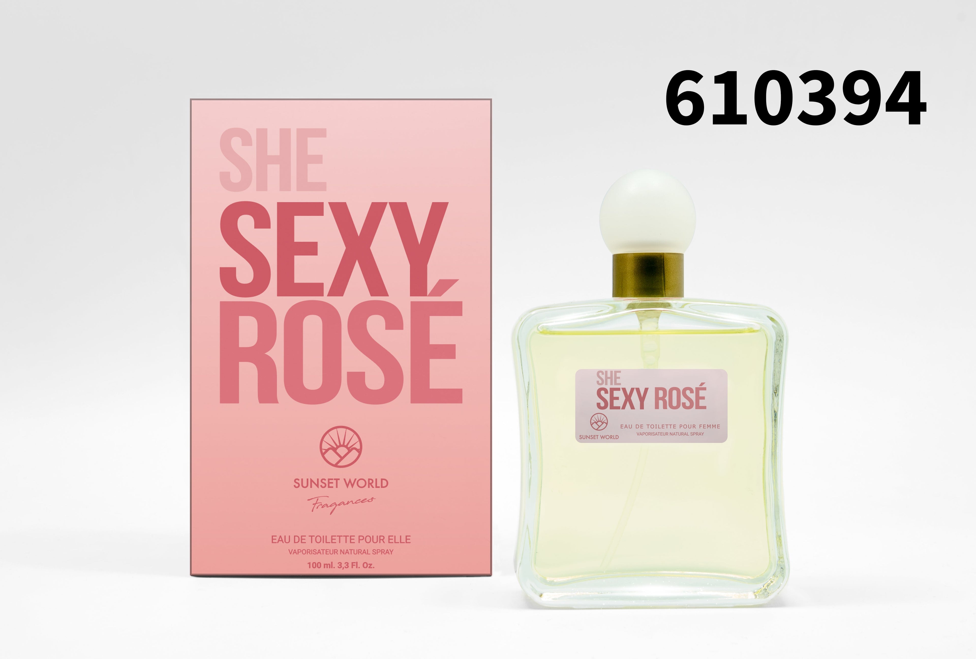 Perfume Sunset World She Sexy Rose de 100ml