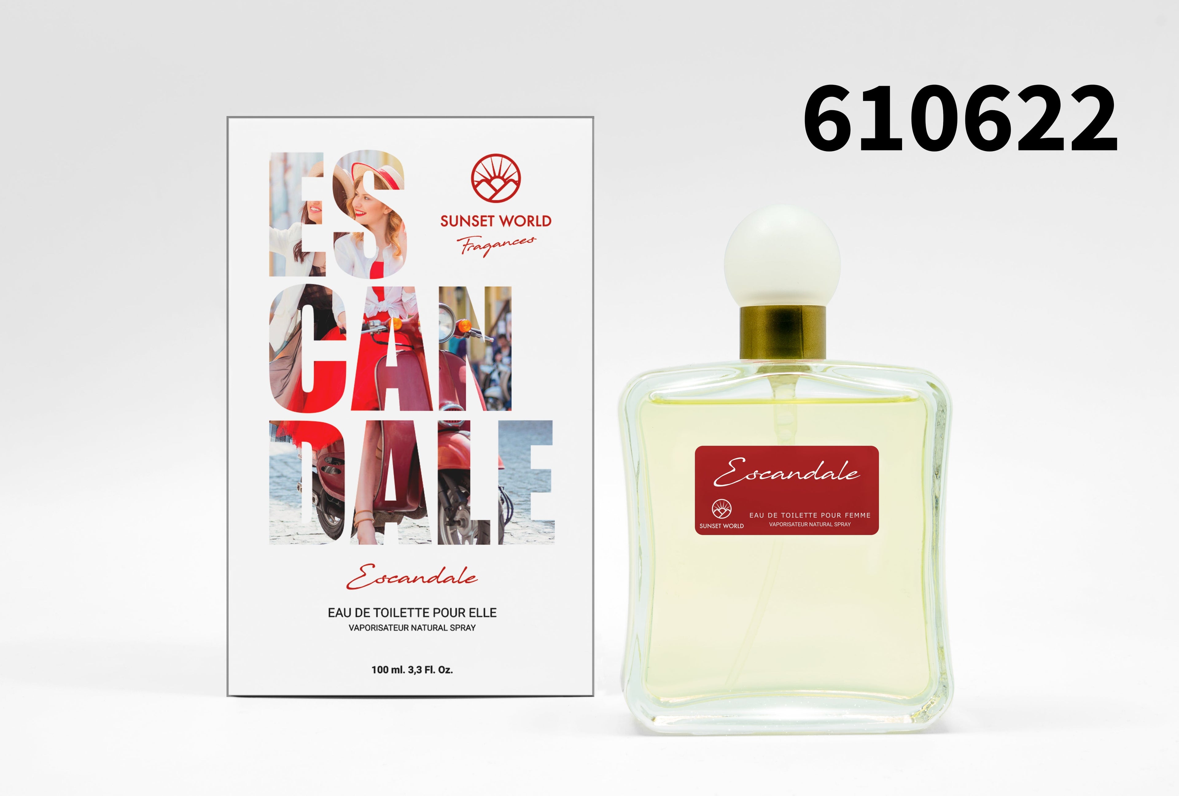 Perfume Sunset World Escandale de 100ml
