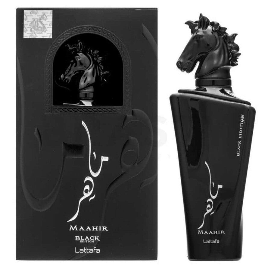 Perfume Lattafa Unisexo MAAHIR BLACK 100ML N.12