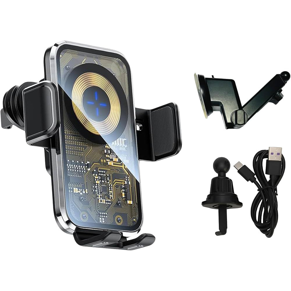 Suporte de Telemóvel para Carro com Fixação na Grelha de Ventilação