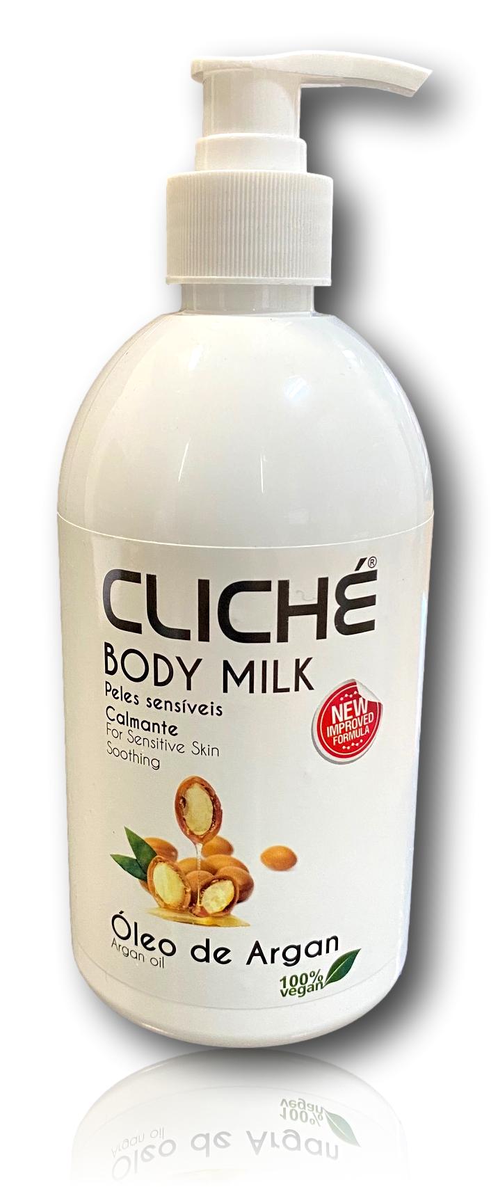 Creme Corporal Cliché Óleo de Argão 500ml – Peles Sensíveis
