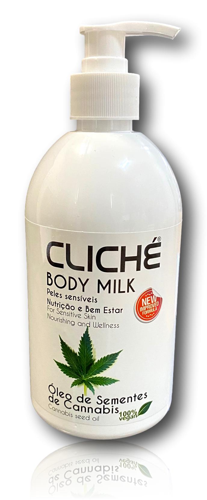 Creme Corporal Cliché Cannabis 500ml – Peles Sensíveis
