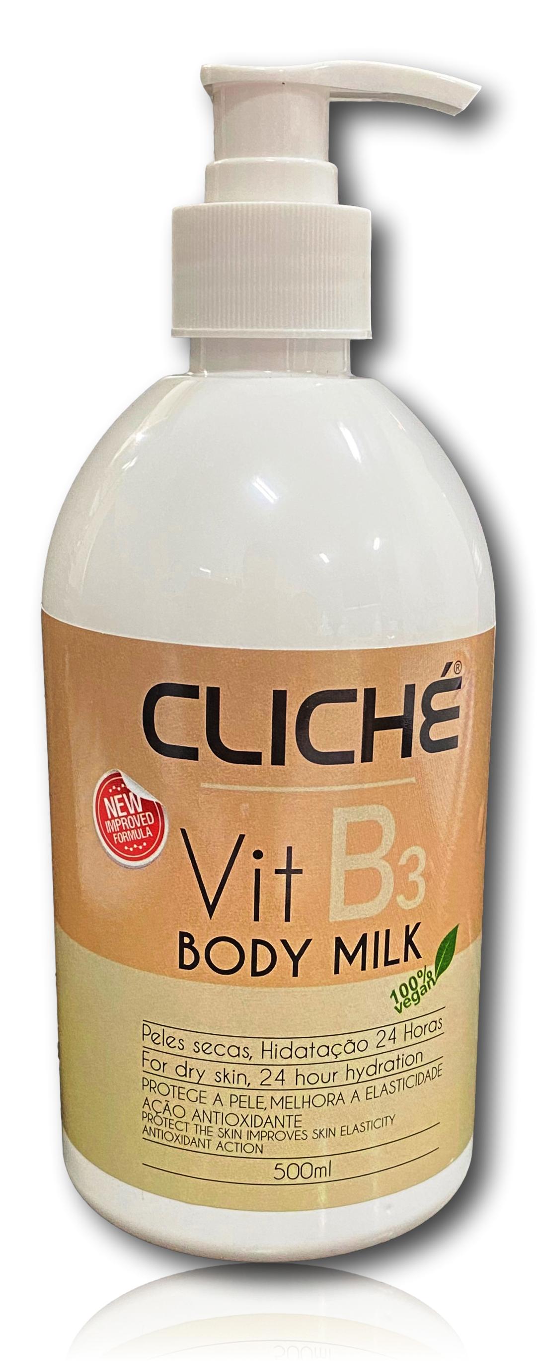 Creme Corporal VitB3 de 500ml - Peles Secas
