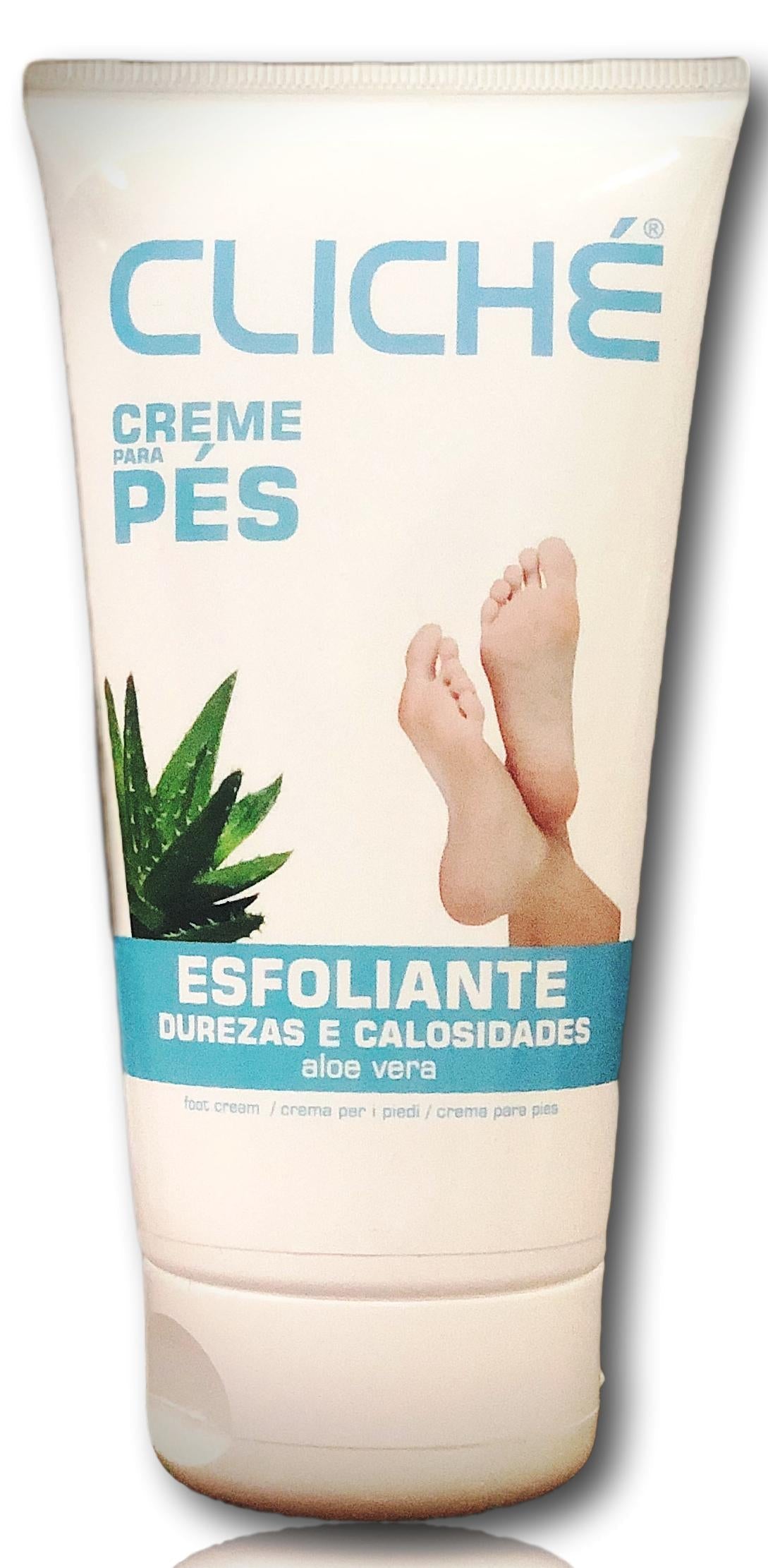 Creme para Pés Cliché Esfoliante Durezas e Calosidades Aloe Vera 150ml