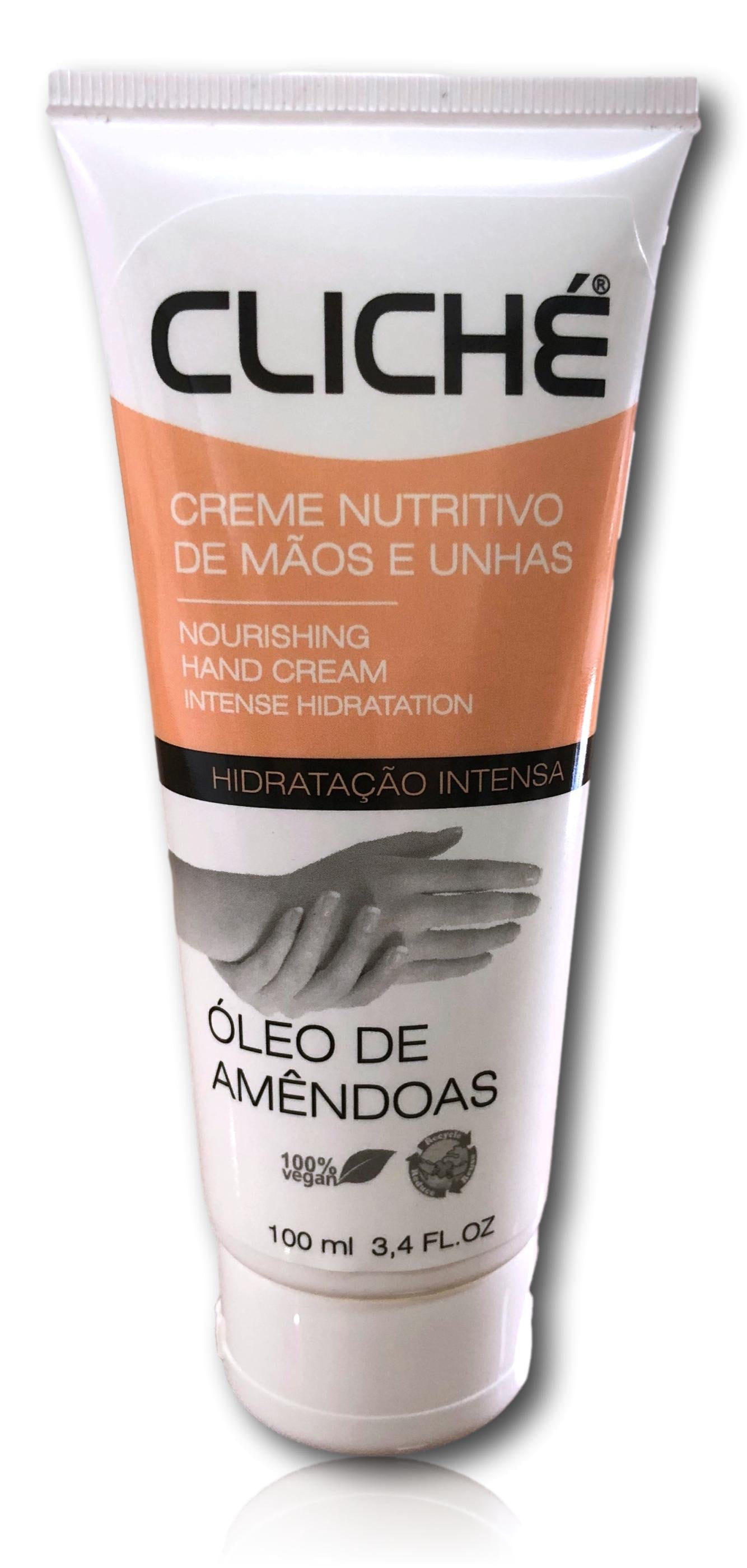 Creme de Mãos Cliché Hidratação Intensa Óleo de Amêndoas 100ml
