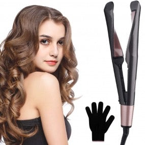 Modelador de Cabelo 2 em 1 Alisador e Ondulador com Placa Ondulada