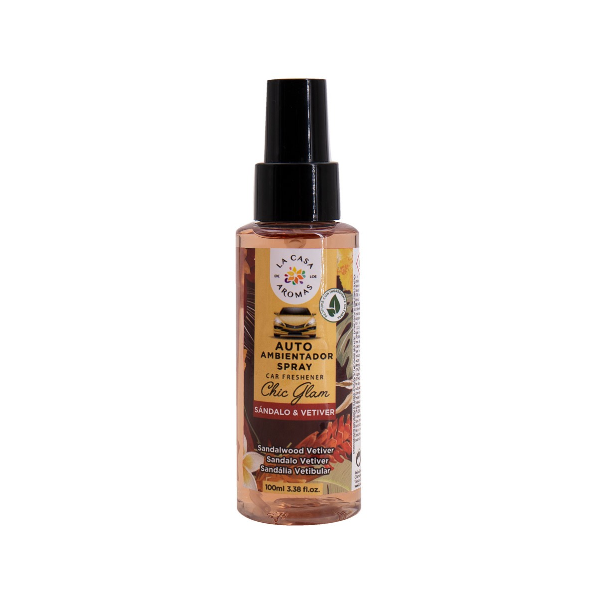 Spray Ambientador para Carro Sandalo e Vetibular de 100ml