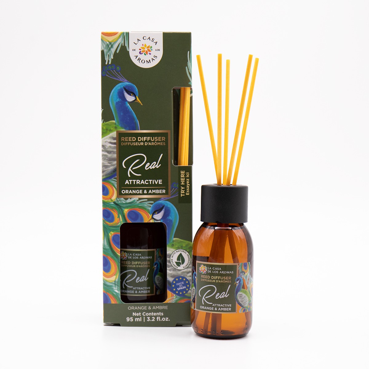 Mikado Real Attractive Laranja e Ambar de 95ml