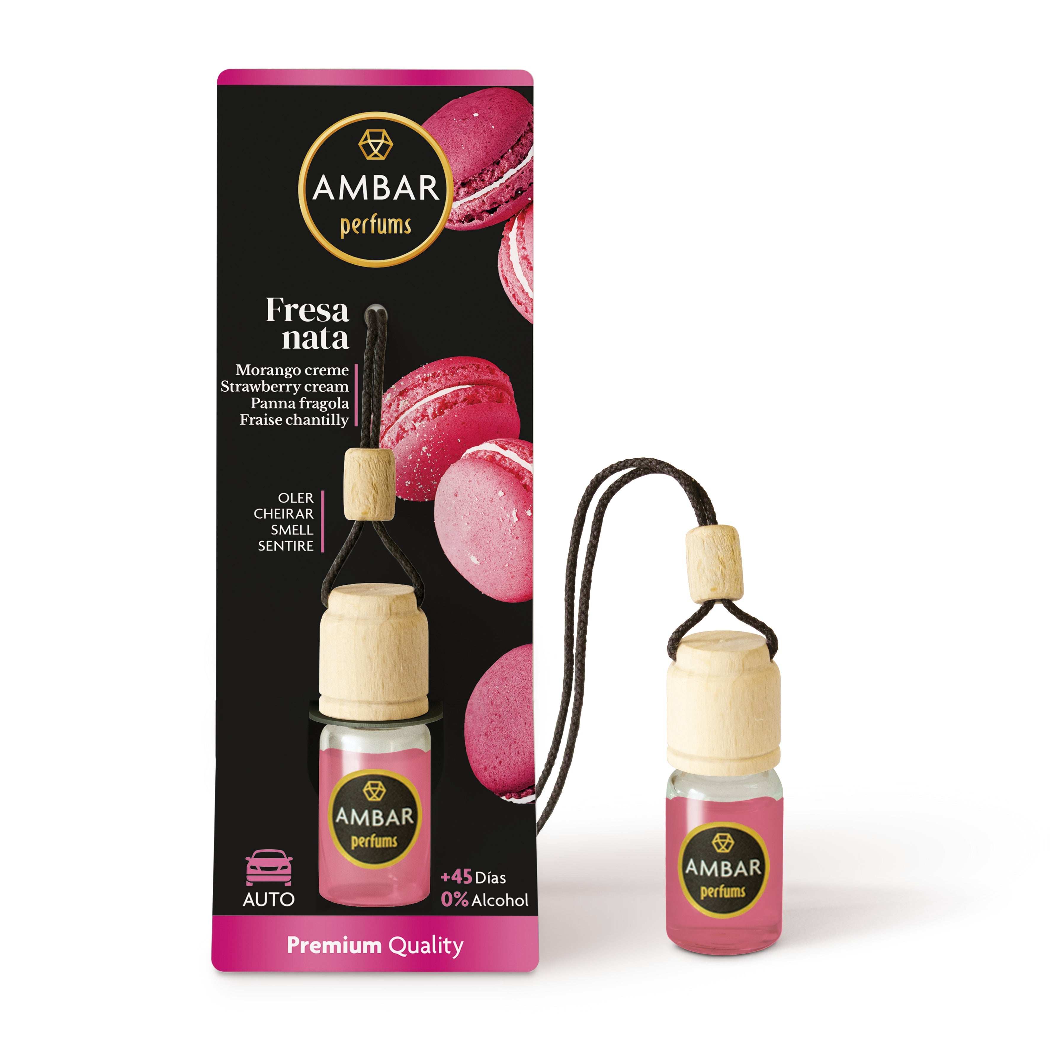 Ambientador de Carro Creme de Morango de 6.5ml
