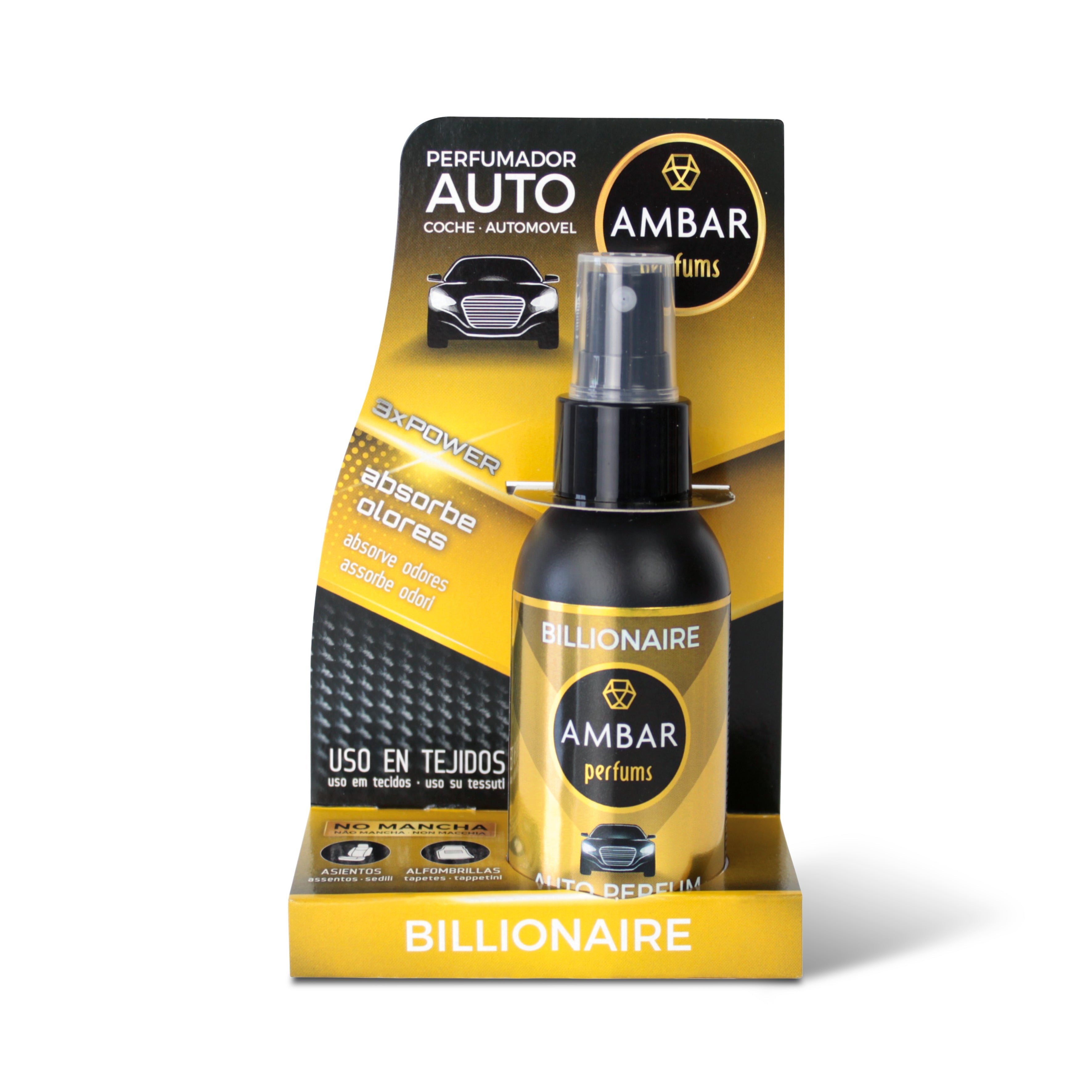 Spray Ambientador de Carro Billionaire de 90ml