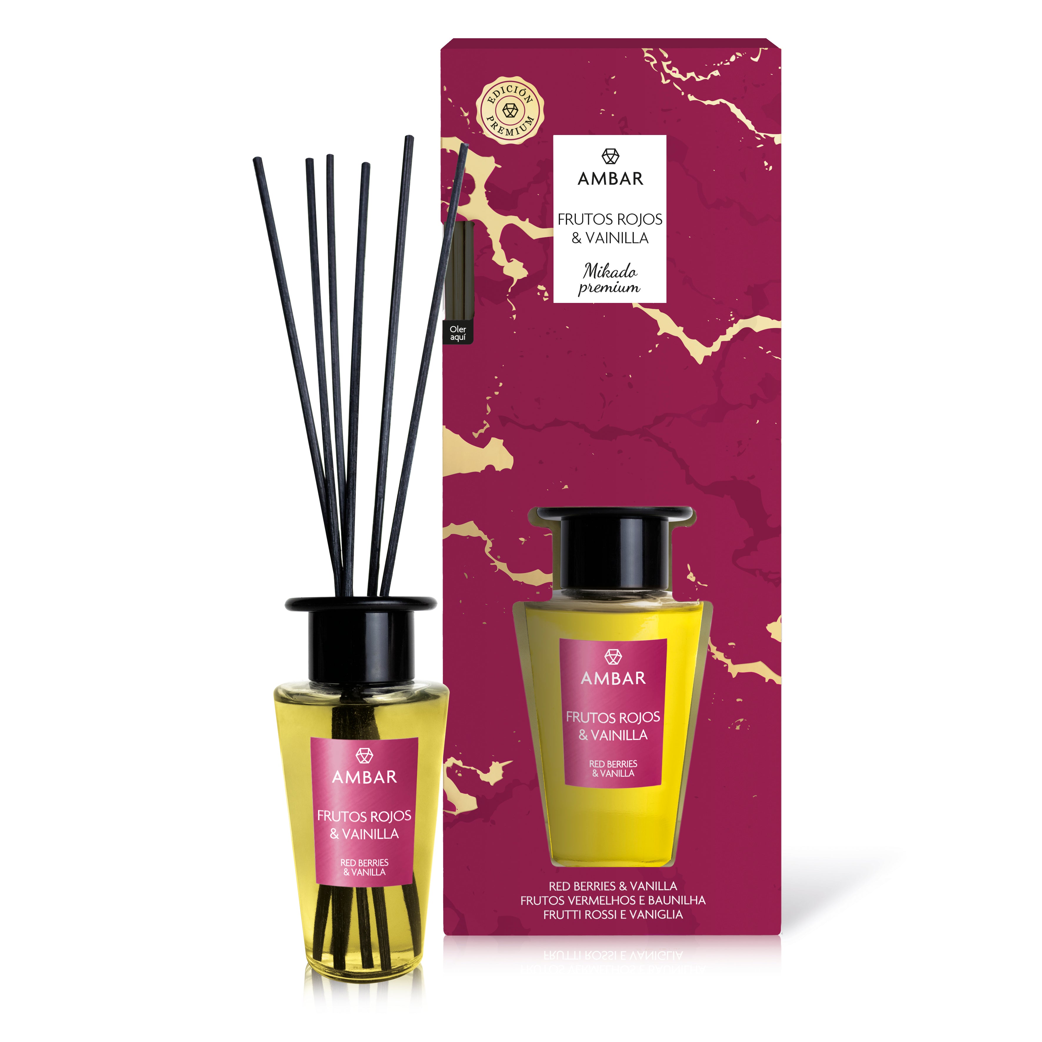 Mikado Premium Frutos Vermelhos e Baunilha 85ml