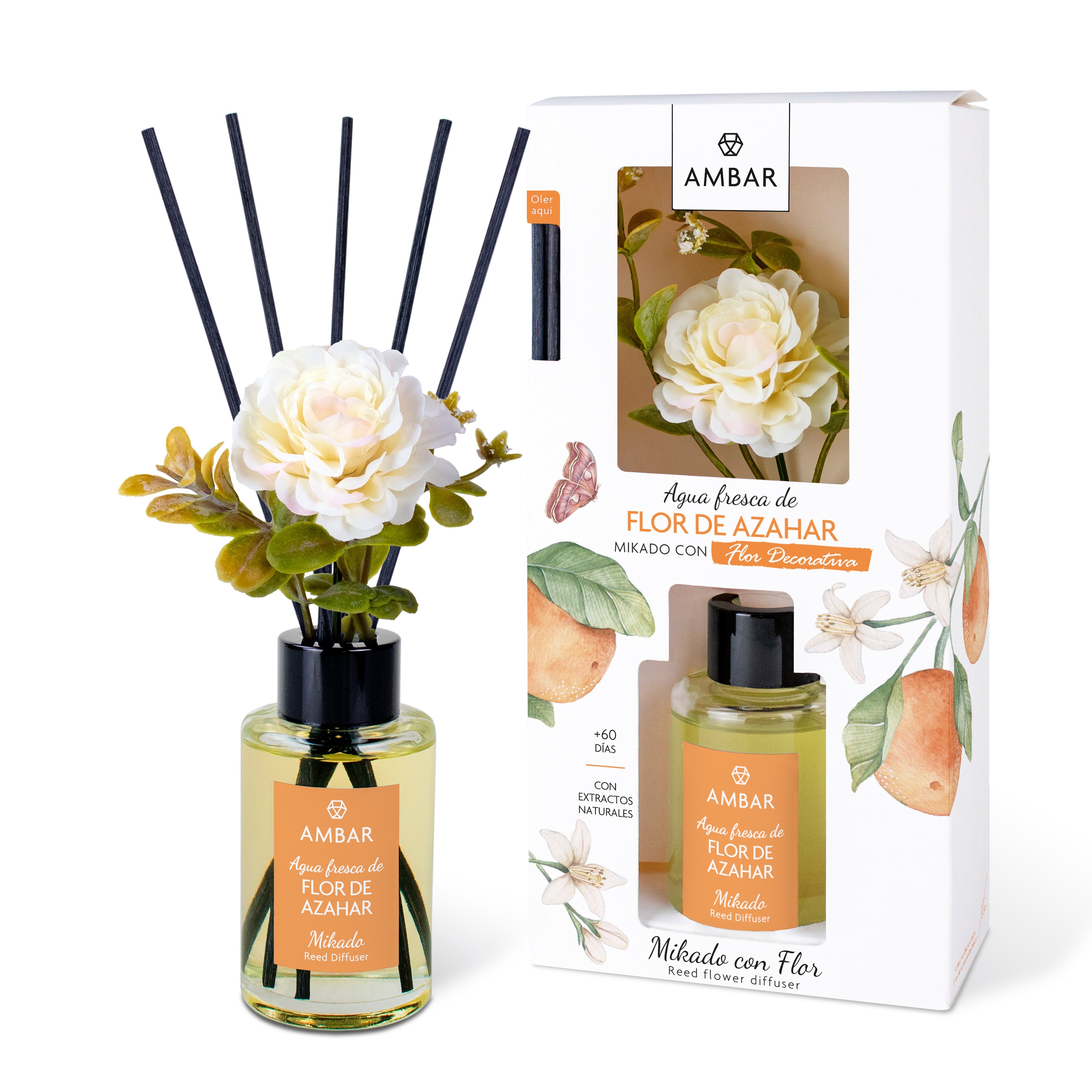 Mikado com Flor Decorativa Flor de Laranjeira 75ml
