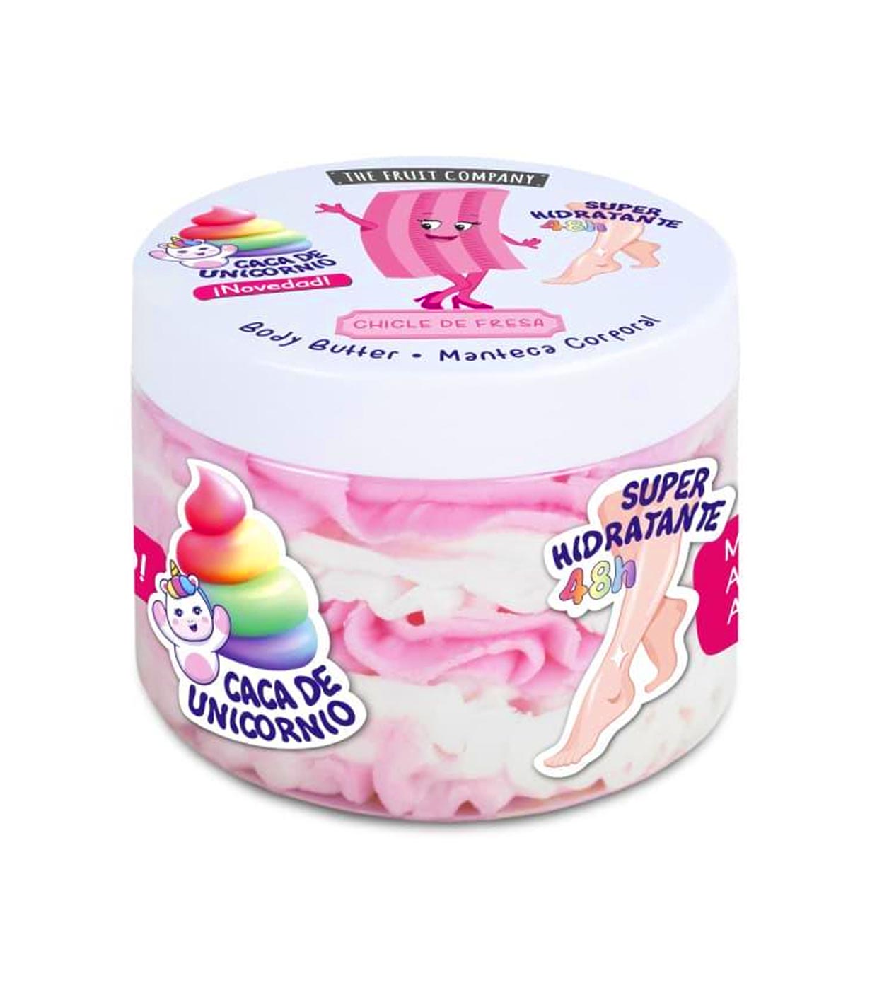 Manteiga Corporal Candy Chicla de Morango de 250g