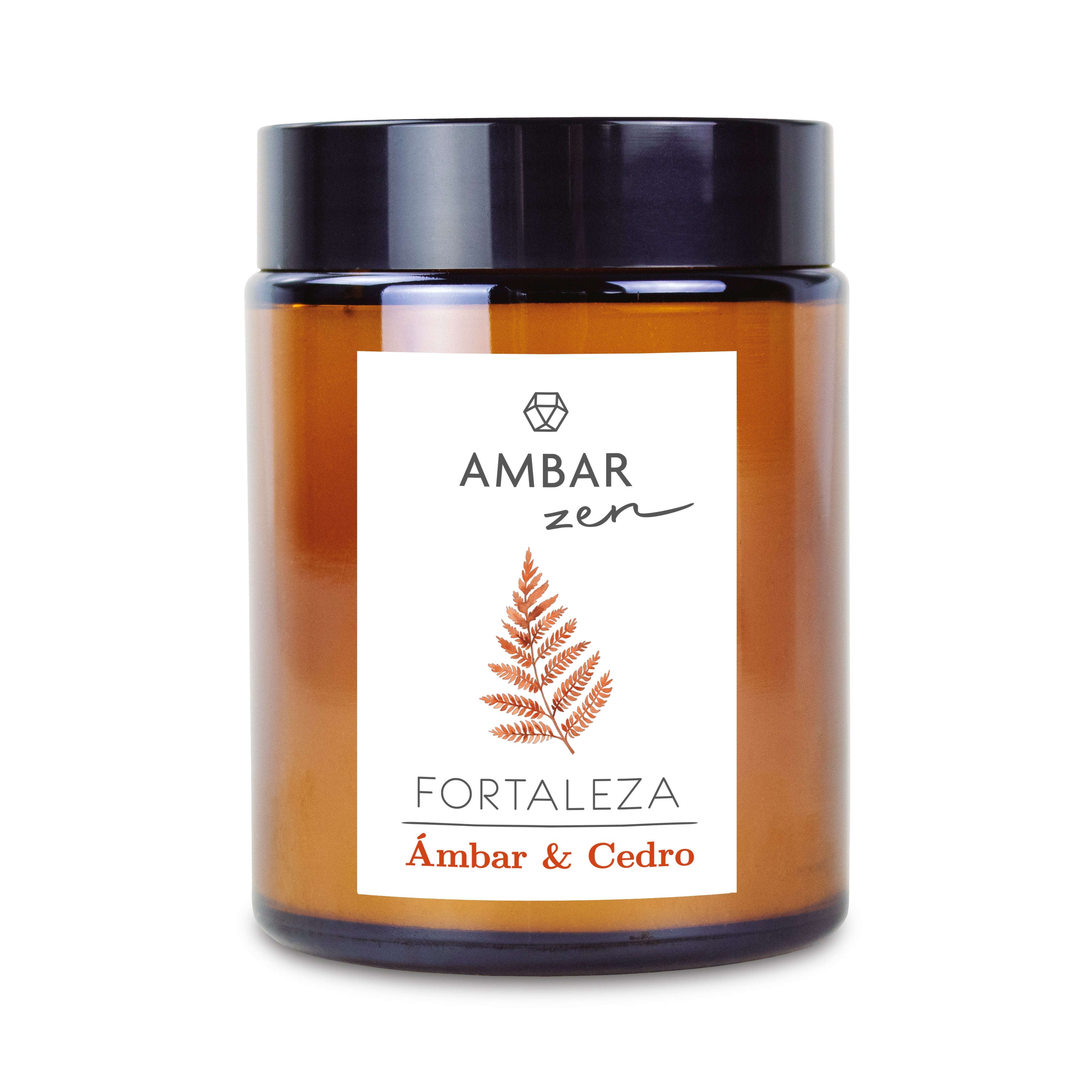 Vela Ambar Zen de Ambar e Cedro de 125g