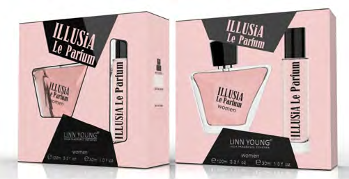 Coffret Perfume Illusia Le Parfum EDP 100ml + 30ml
