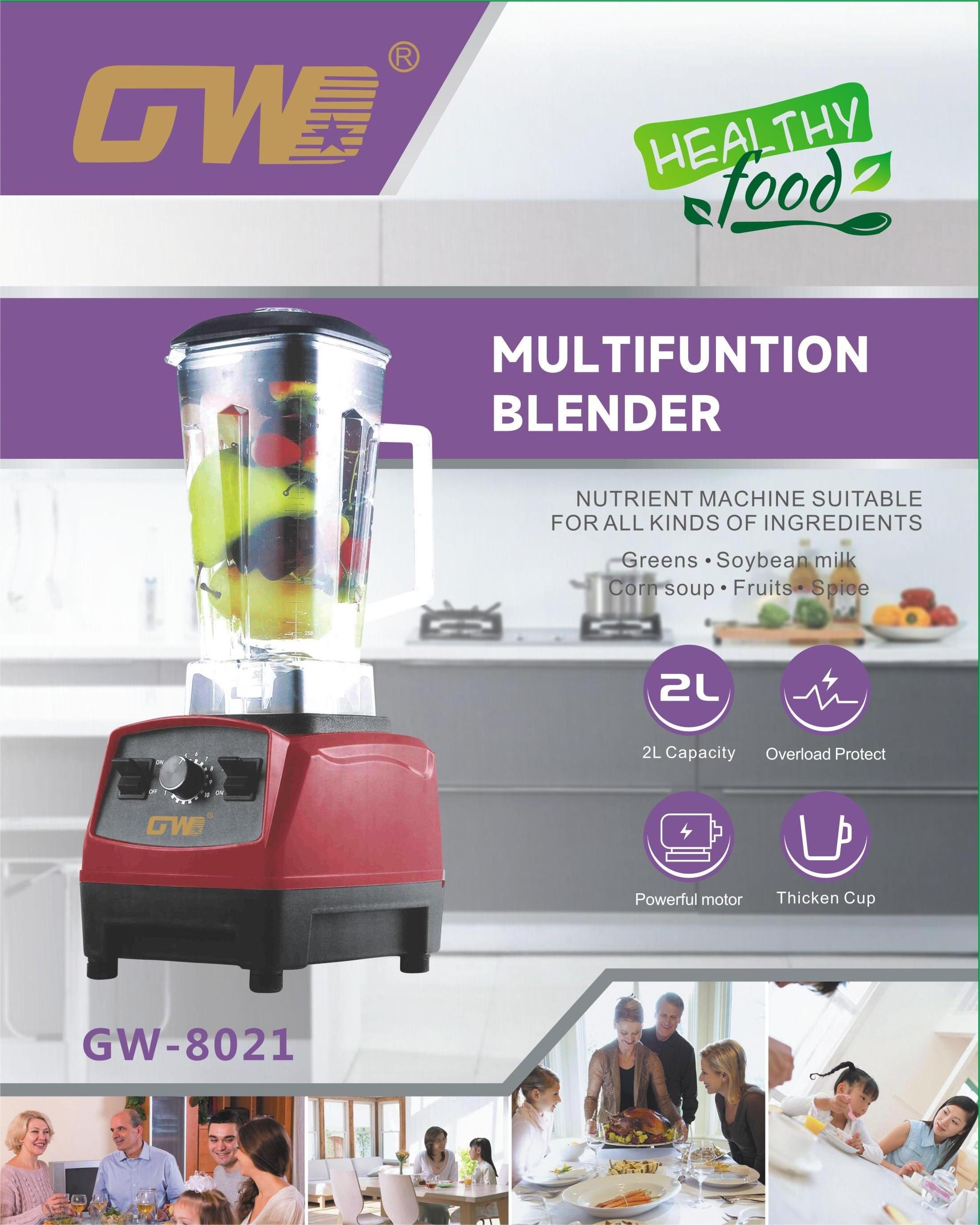 Liquidificador Multifunções 2 L com Motor de Alta Potência