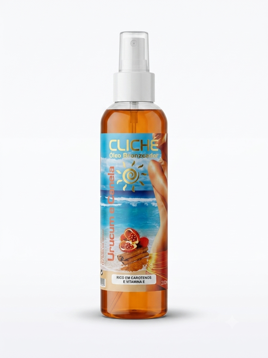 Óleo Bronzeador Cliché de Urucum e Canela 100ml