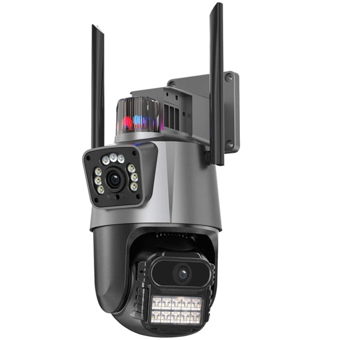 Camera PTZ Exterior Dual Lens WIFI com Alarme e Iluminação JT-00073