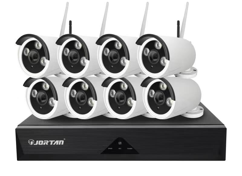 Kit de Videovigilância WiFi 8 Canais com 6 Câmaras Bullet — Jortan JT-8906ZL3