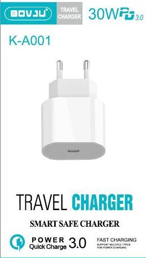 Carregador de Parede BOVJU K-A001 30W USB-C