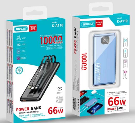 Power Bank BOVJU K-A110 10000mAh 66W