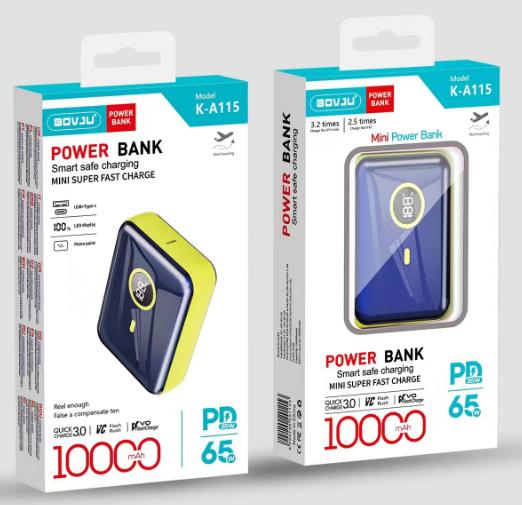 Mini Power Bank BOVJU K-A115 10000mAh 65W