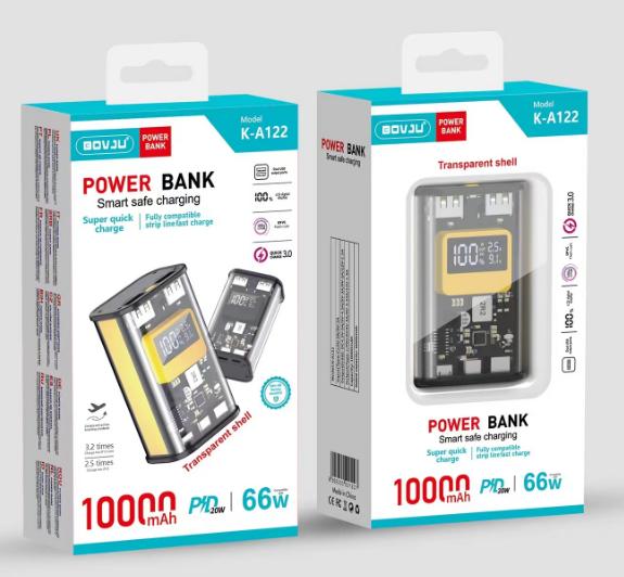 Power Bank BOVJU K-A122 10000mAh 66W
