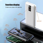 Powerbank 10000 mAh com 4 Cabos Integrados