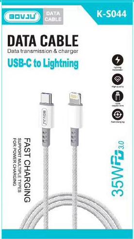 Cabo USB-C para Lightning BOVJU K-S044 35W