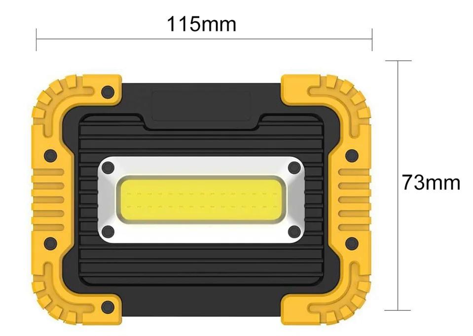 Foco de Trabalho LED Portátil com Suporte Dobrável