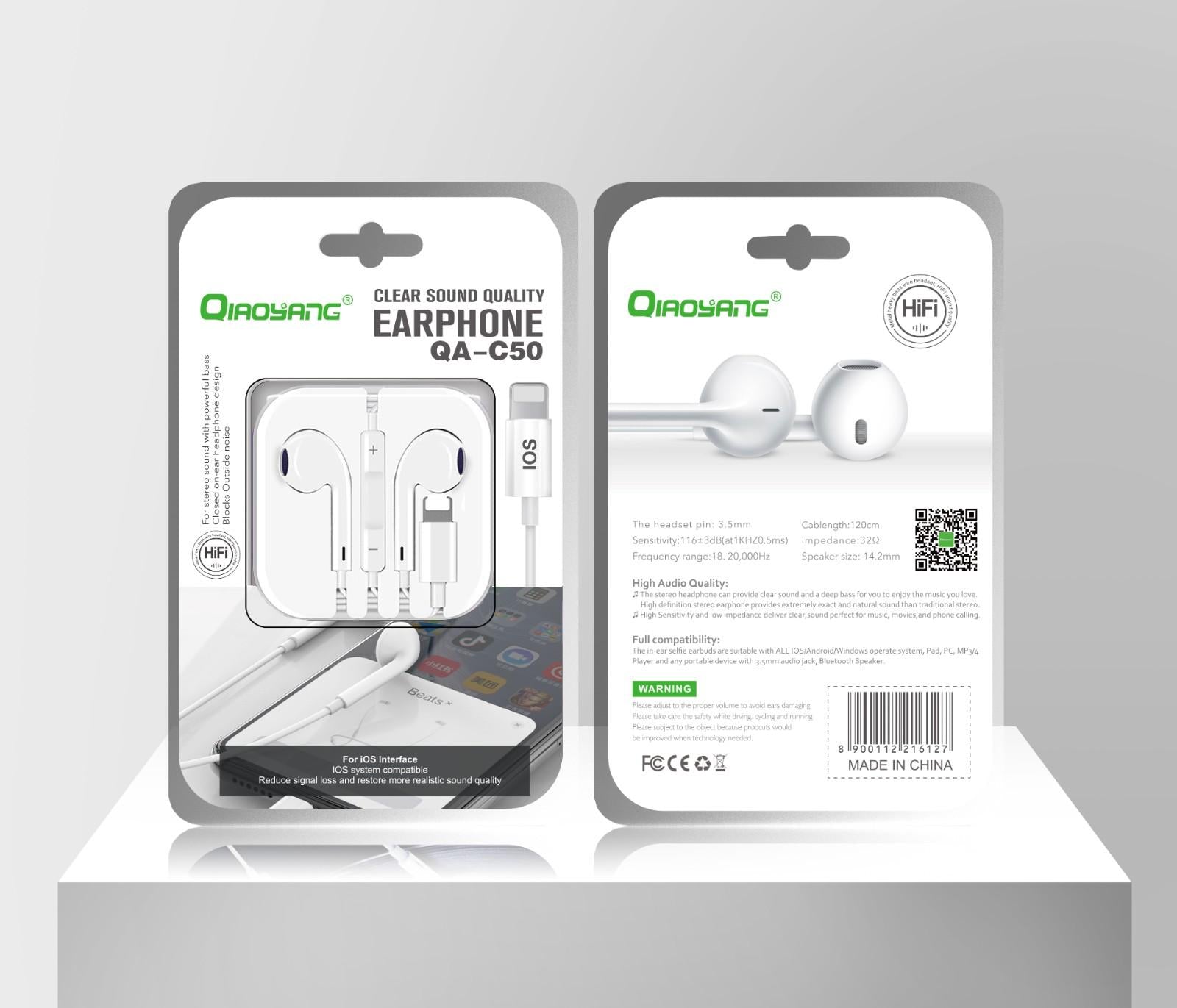 Auriculares com Fio HiFi para iOS