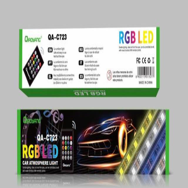 Fita LED RGB para Automóvel com Comando