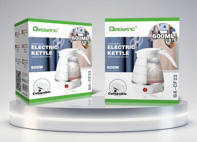 Jarro Elétrico Dobrável em Silicone 600 ml