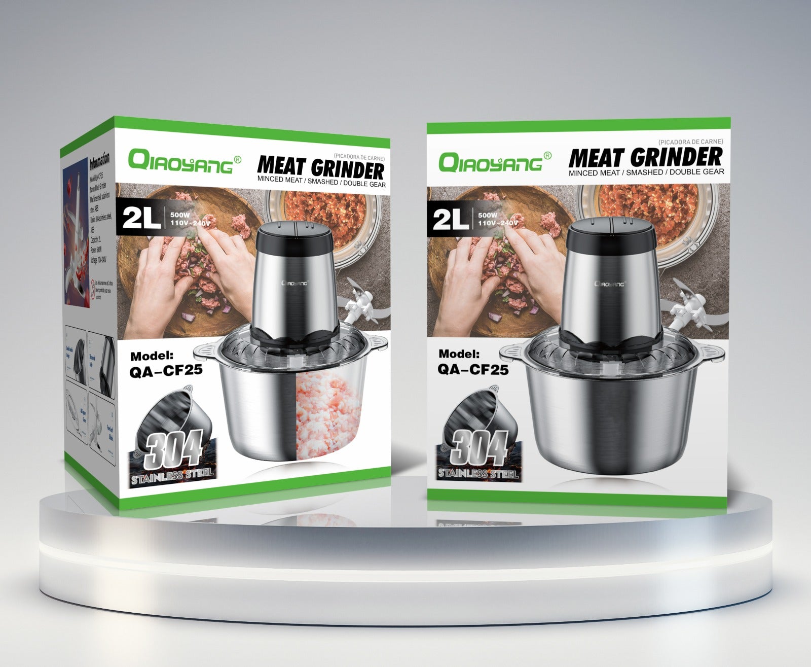 Picadora Elétrica de Carne 2 L 500 W