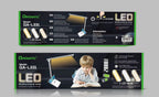 Candeeiro de Mesa LED Multifuncional com Suporte