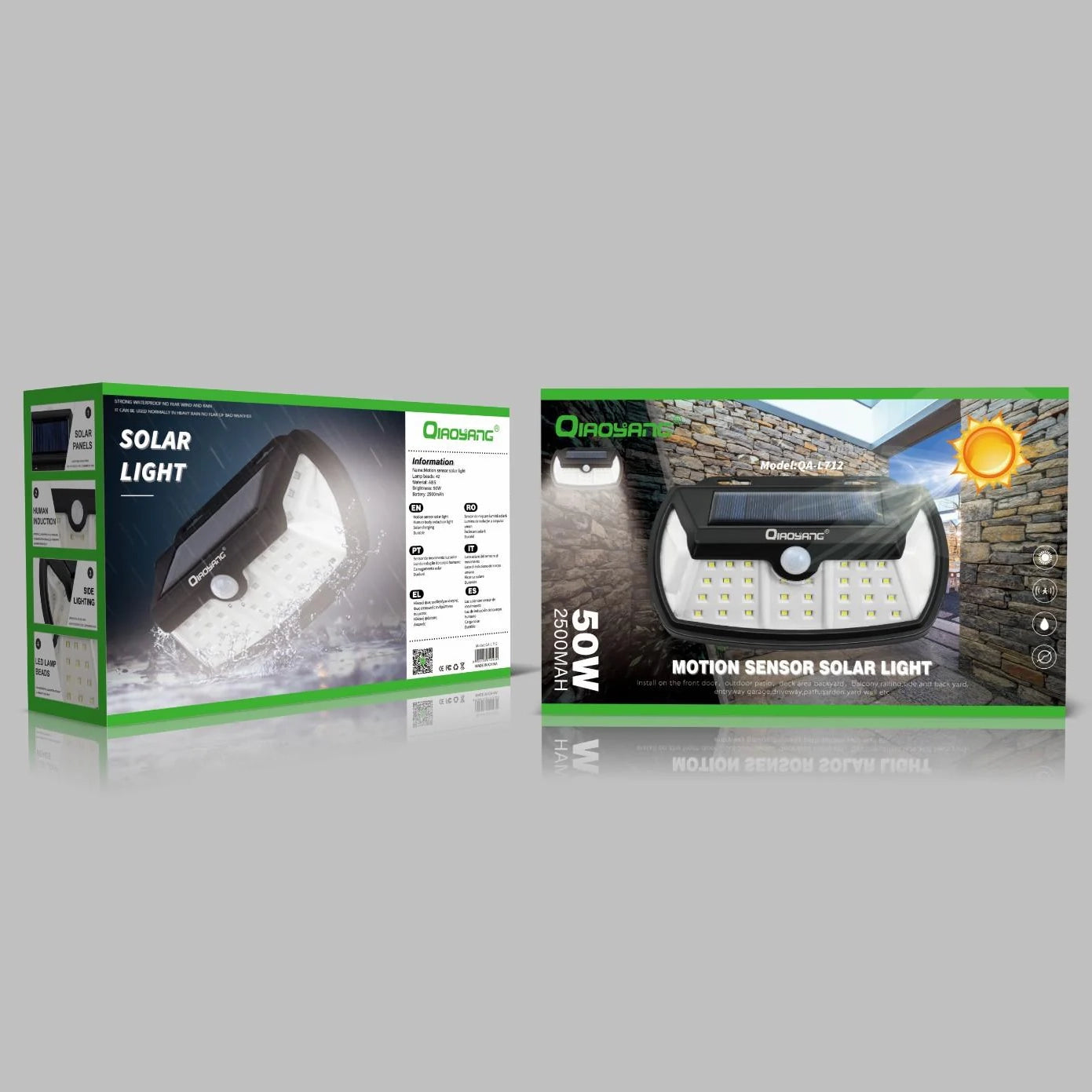 Foco Solar LED com Sensor de Movimento 50W