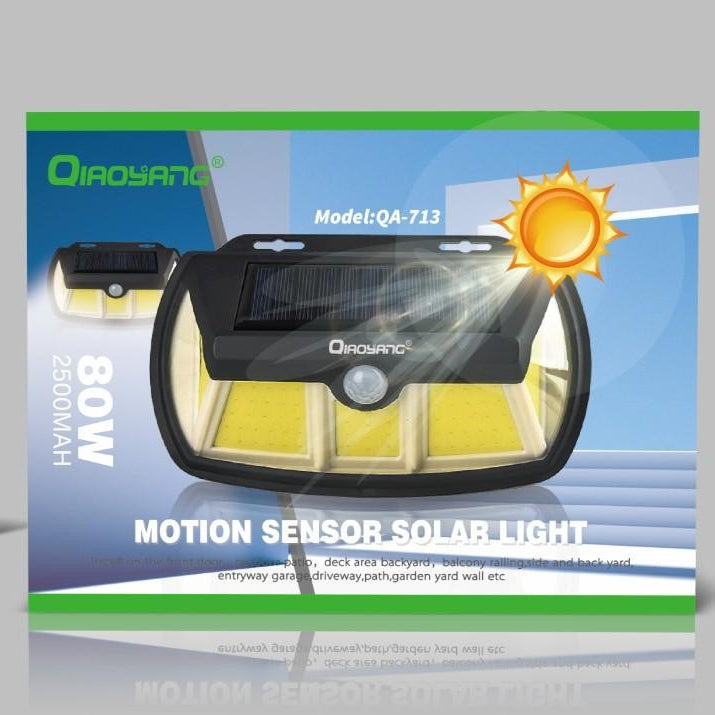 Foco Solar LED com Sensor de Movimento 80W