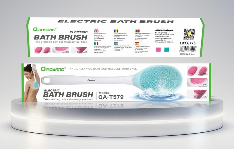 Escova de Banho Elétrica com Cabo Qiaoyang QA-T579 IPX7
