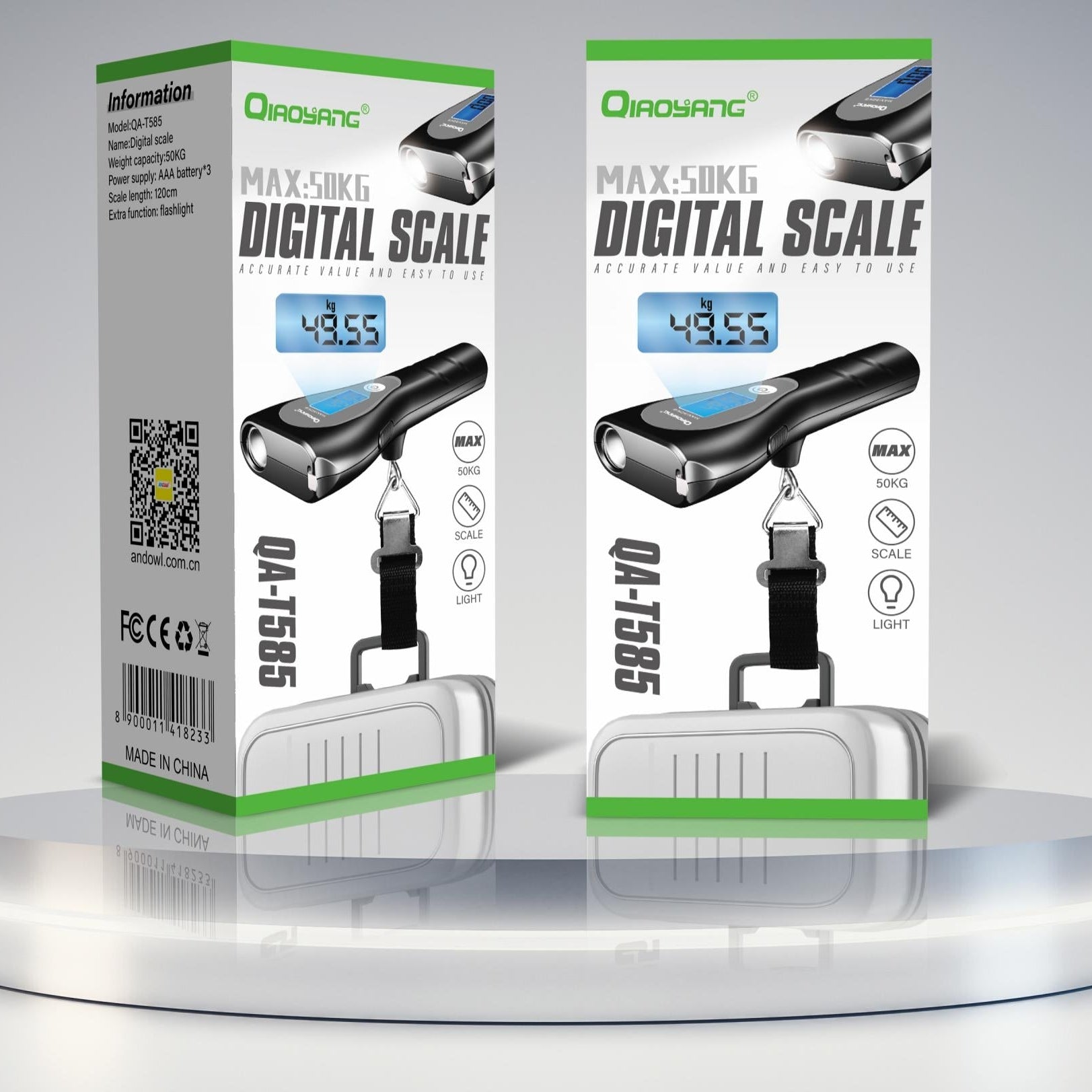 Balança Digital Portátil para Bagagem 50 kg