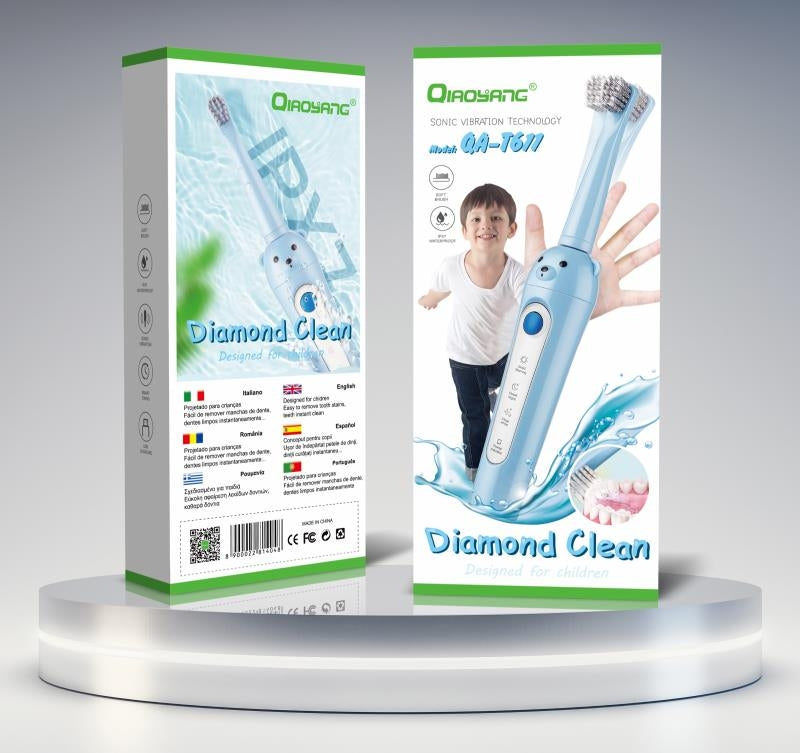Escova de Dentes Elétrica Infantil Qiaoyang QA-T611