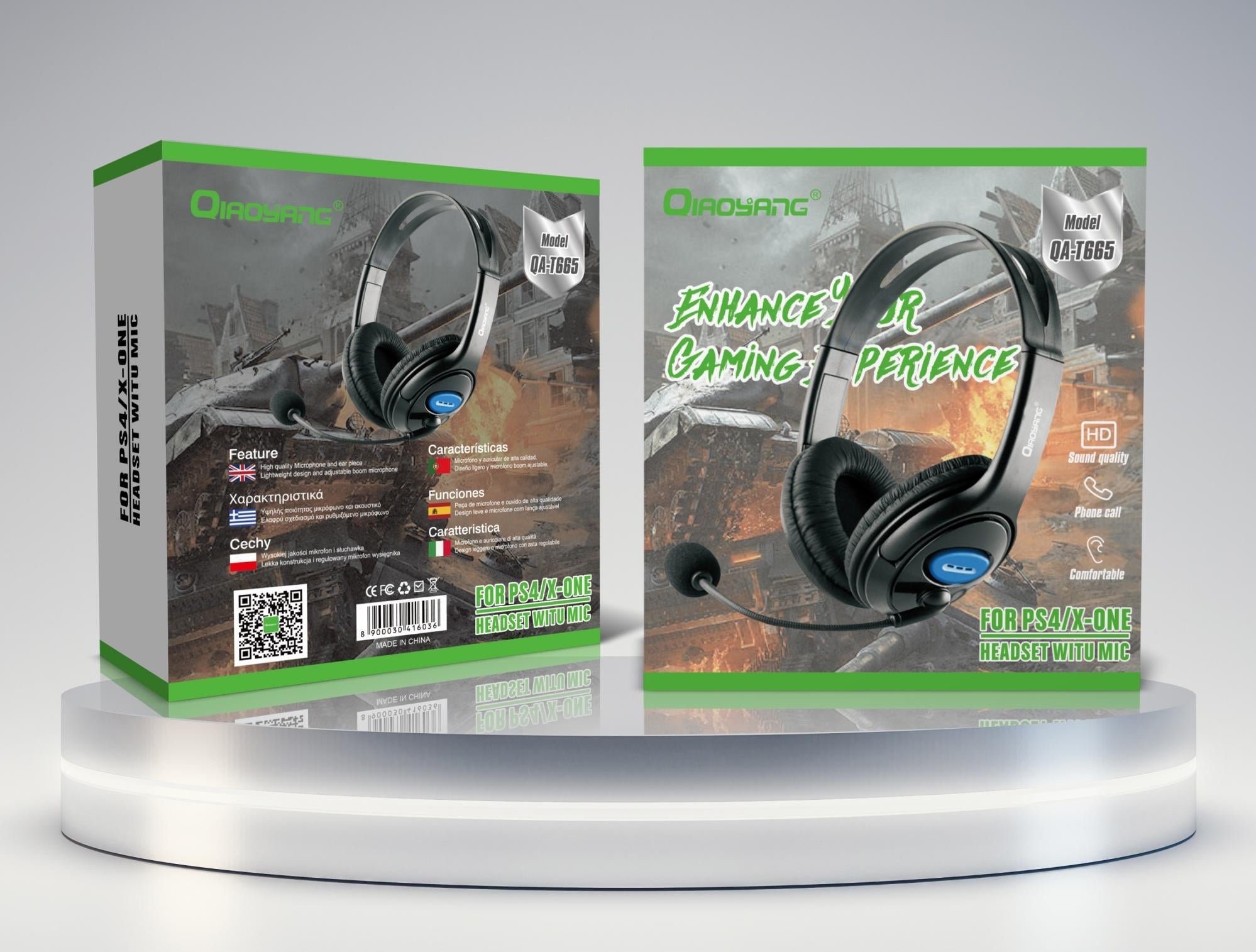 Headset Gaming com Microfone para PS4/Xbox One