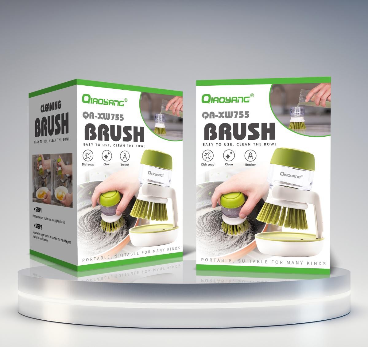 Escova de Loiça com Dispensador de Detergente