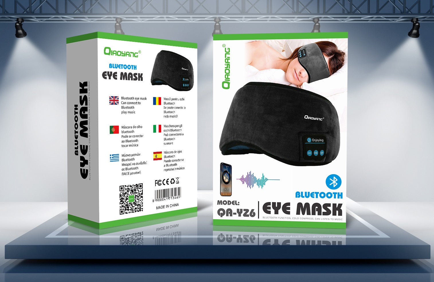 Máscara de Olhos Bluetooth Qiaoyang QA-YZ6