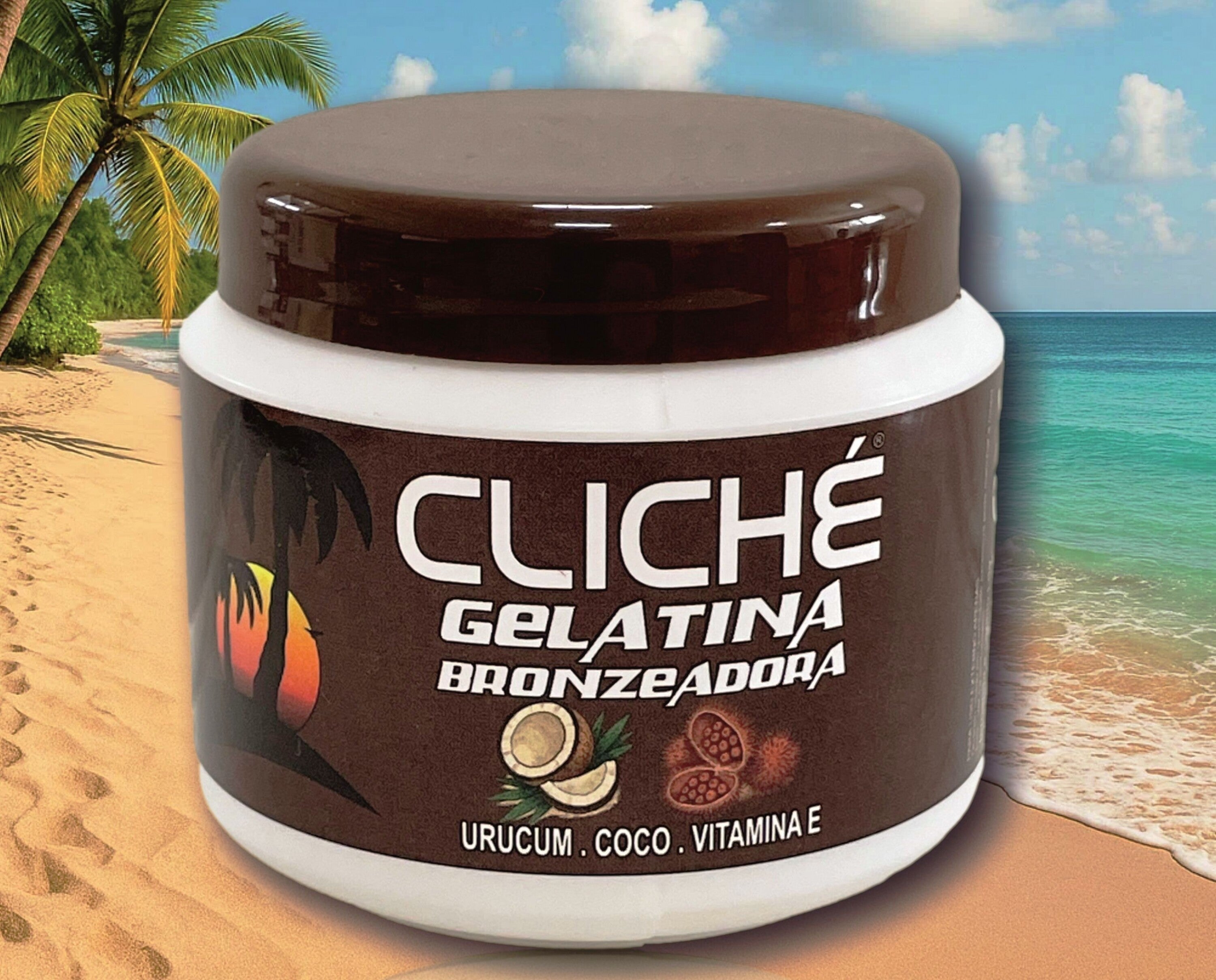 CLICHE GELATINA BRONZEADORA URUCUM E COCO 200ML