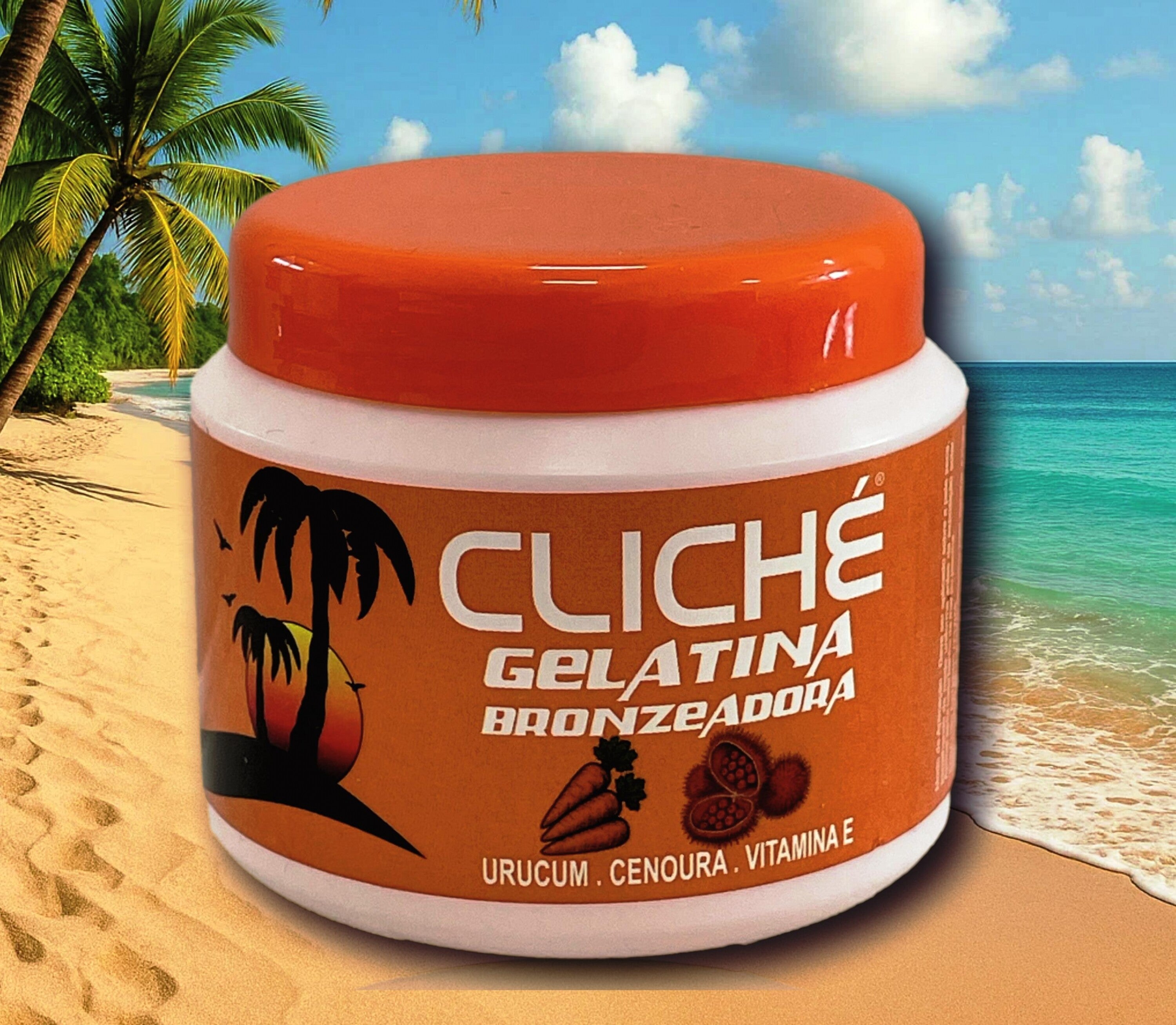 CLICHE GELATINA BRONZEADORA URUCUM E CENOURA 200ml